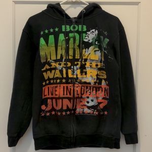 Vintage Rastafari Bob Marley London Concert Hoodie